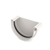 Заглушка желоба правая 125 мм, RAL 9003