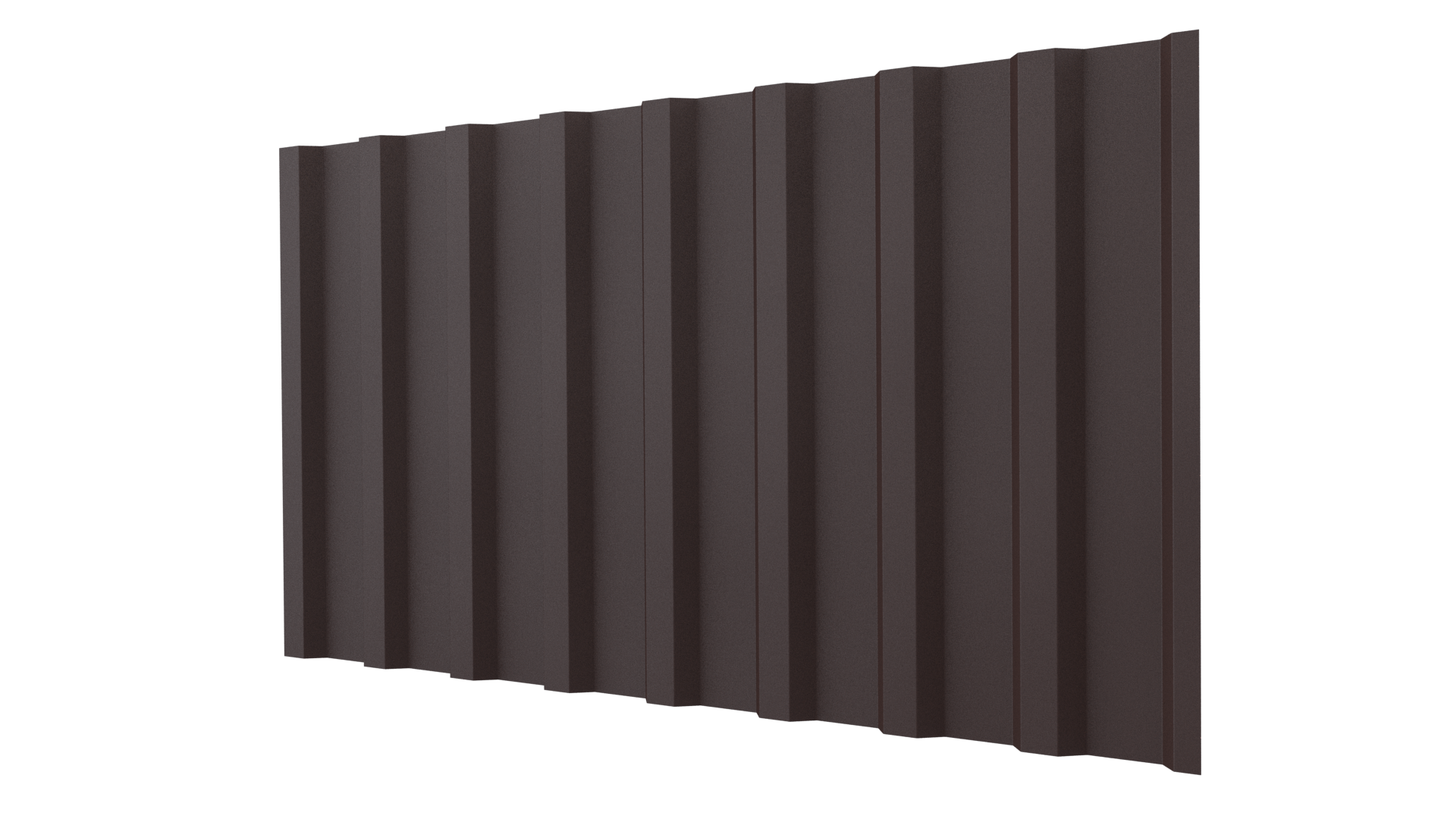 Профнастил С20B 1150/1100x0,45 мм, 8017 шоколадно-коричневый матовый