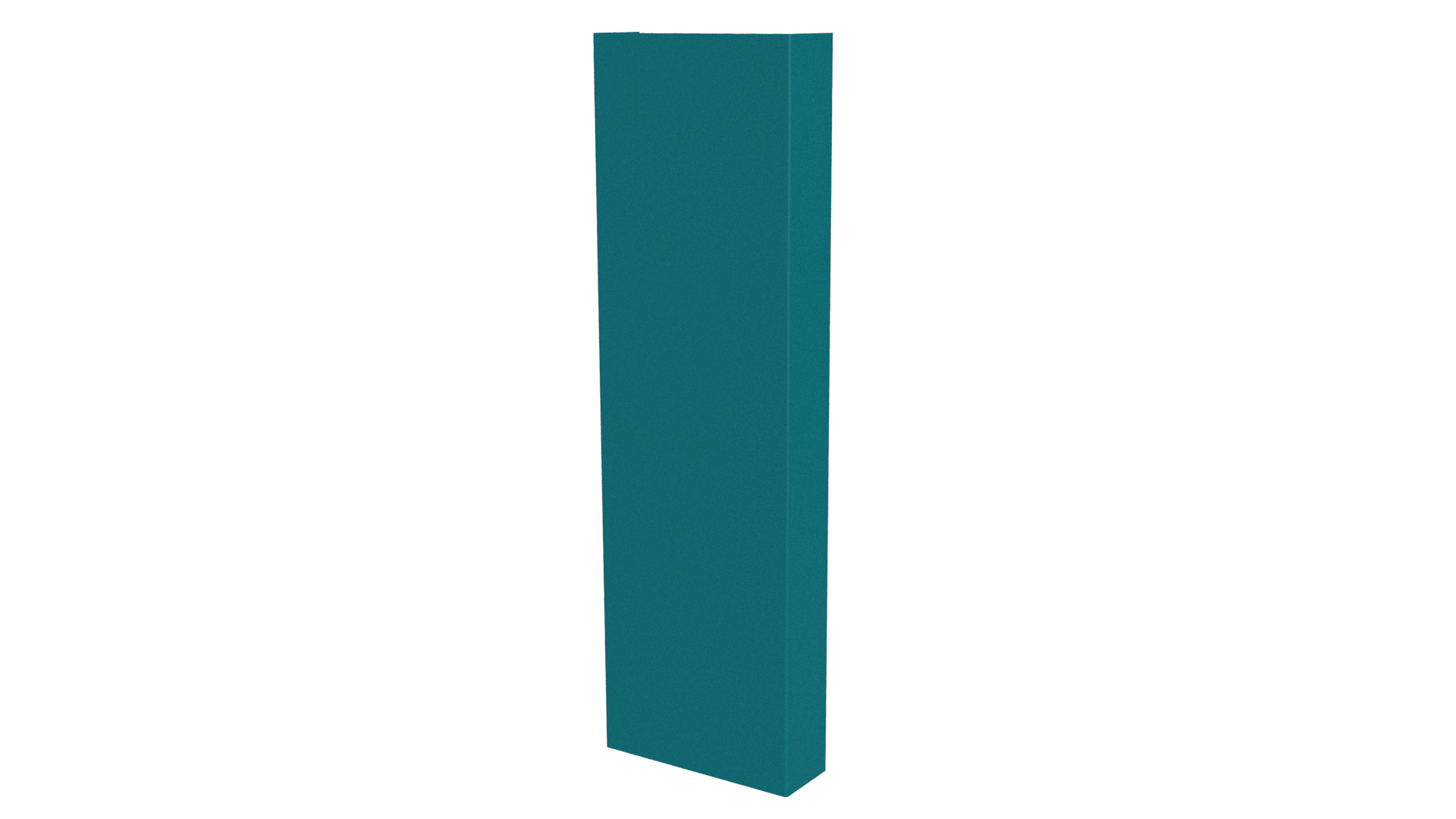 Декоративная накладка 20x60x20 мм, 5021 водная синь глянцевый