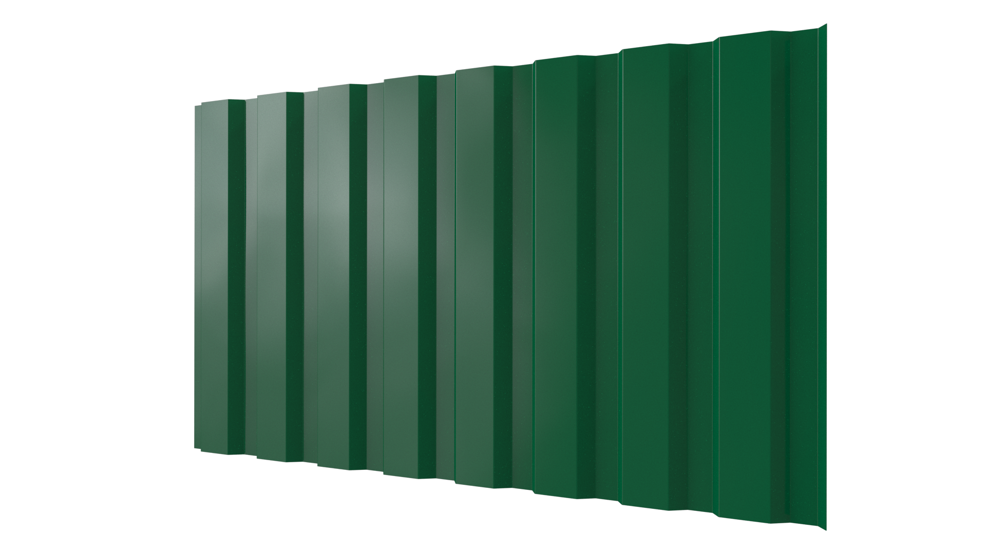 Профнастил С20A 1150/1100x0,5 мм, 6029 мятно-зеленый глянцевый