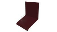 Планка примыкания верхняя к стене фальц 150x130x20 мм, 3005 винно-красный глянцевый