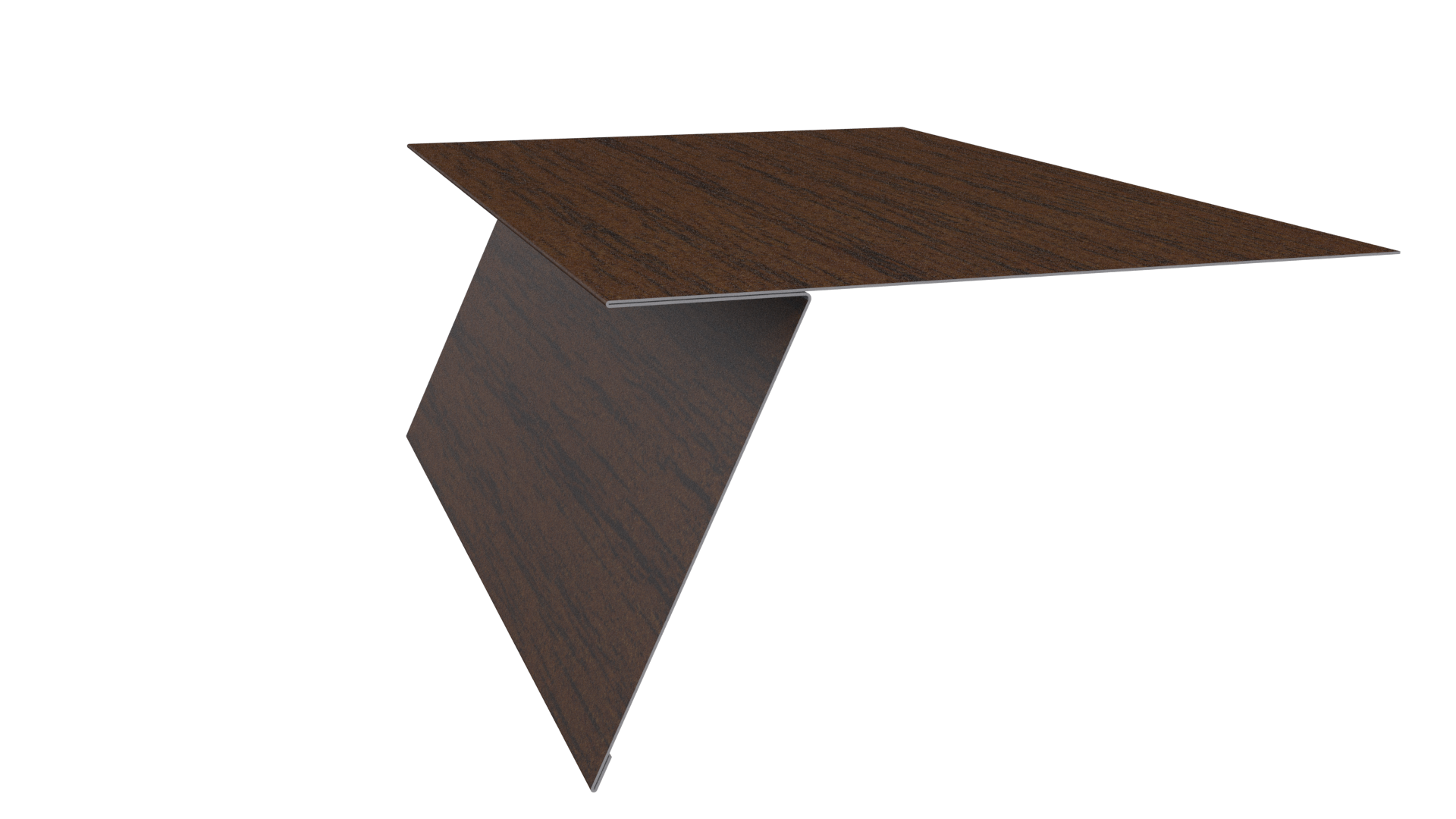 Планка карнизная фальц 130x80 мм, Дуб Локарно 3D