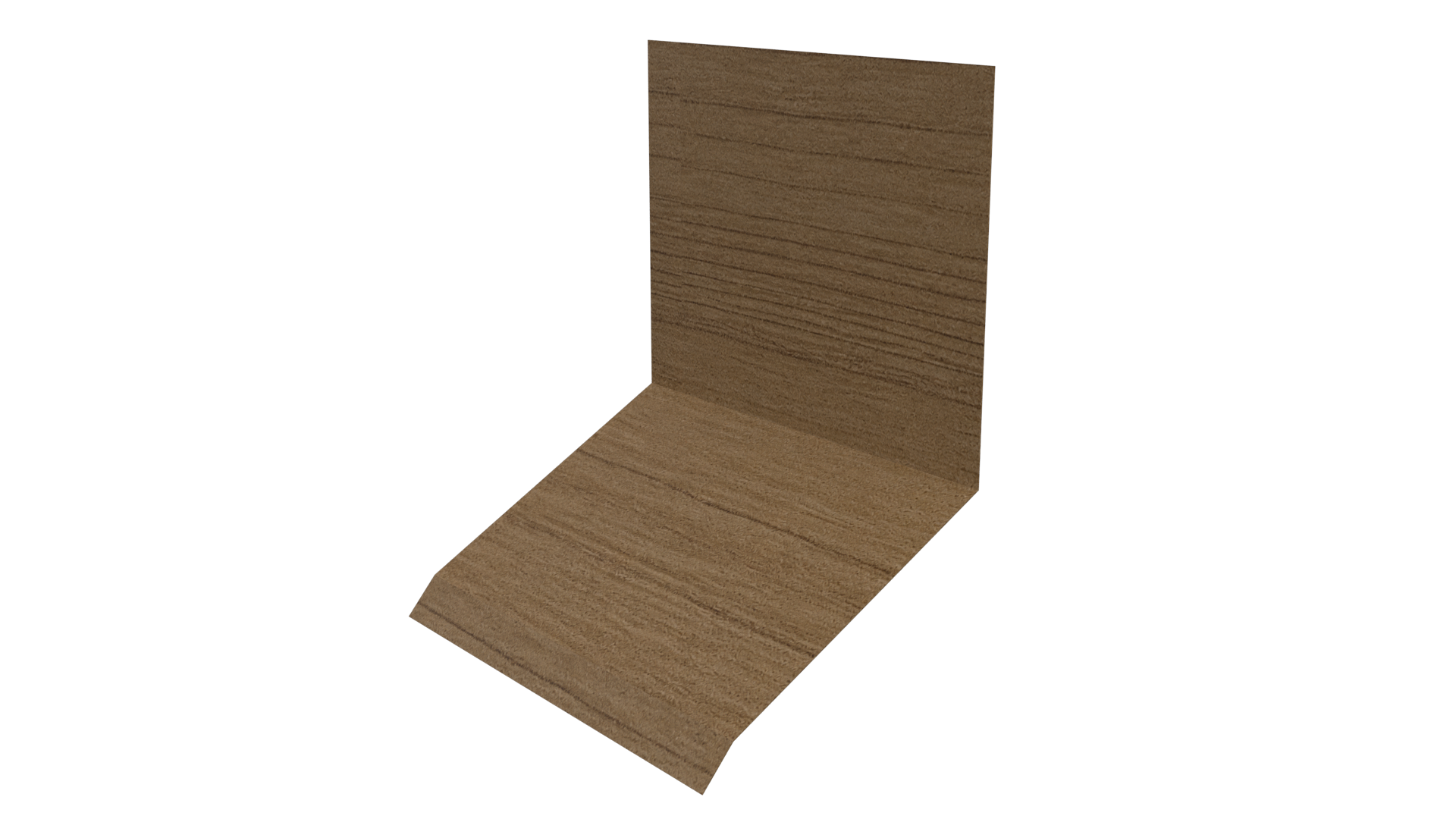 Планка примыкания верхняя к стене фальц 150x130x20 мм, Орех 3D