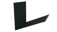 Планка примыкания верхняя к трубе фальц 250x210 мм, 6009 пихтовый зеленый матовый