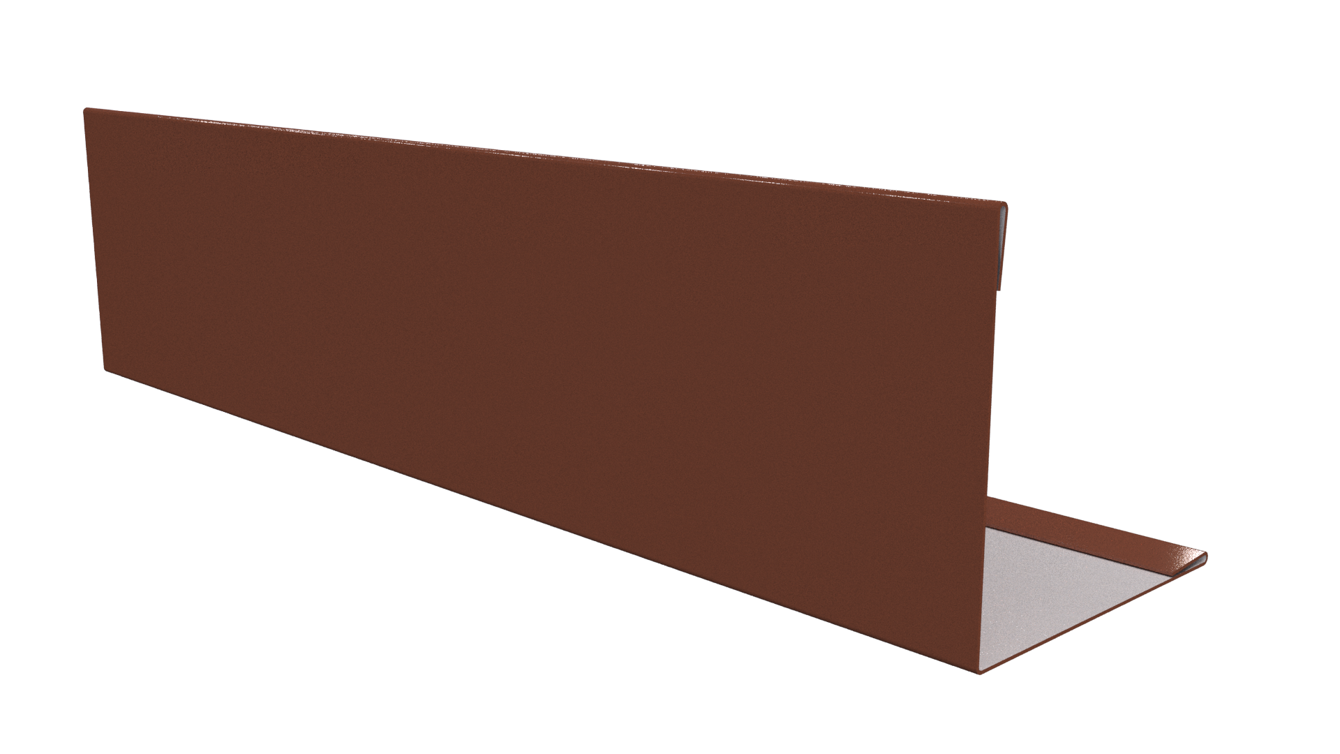 Планка завершающая 10x50x50x10 мм, 8004 медно-коричневый глянцевый