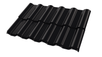 Профиль Лира 1170/1070x0,4 мм, 9005 черный янтарь глянцевый