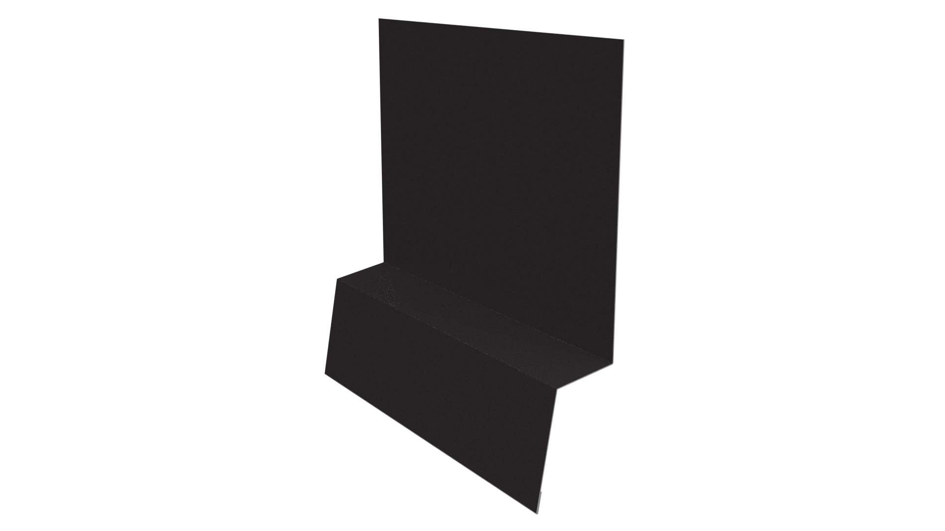 Планка стартовая фальц 135x30x55 мм, 8019 серо-коричневый глянцевый