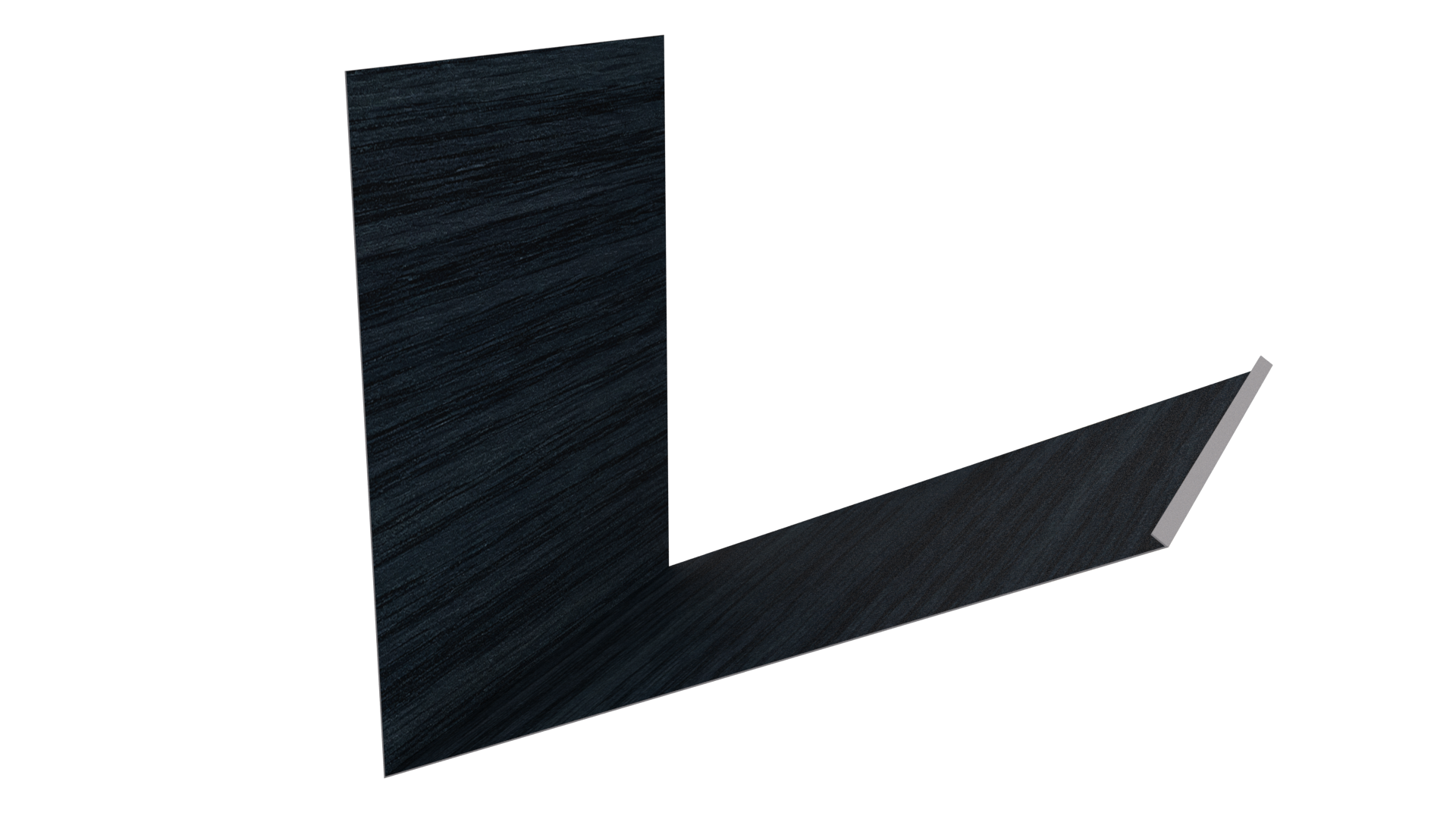 Планка примыкания верхняя к трубе фальц 250x210 мм, Морион 3D