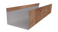 Стойка 40x60x40 мм, Золотой орех 3D