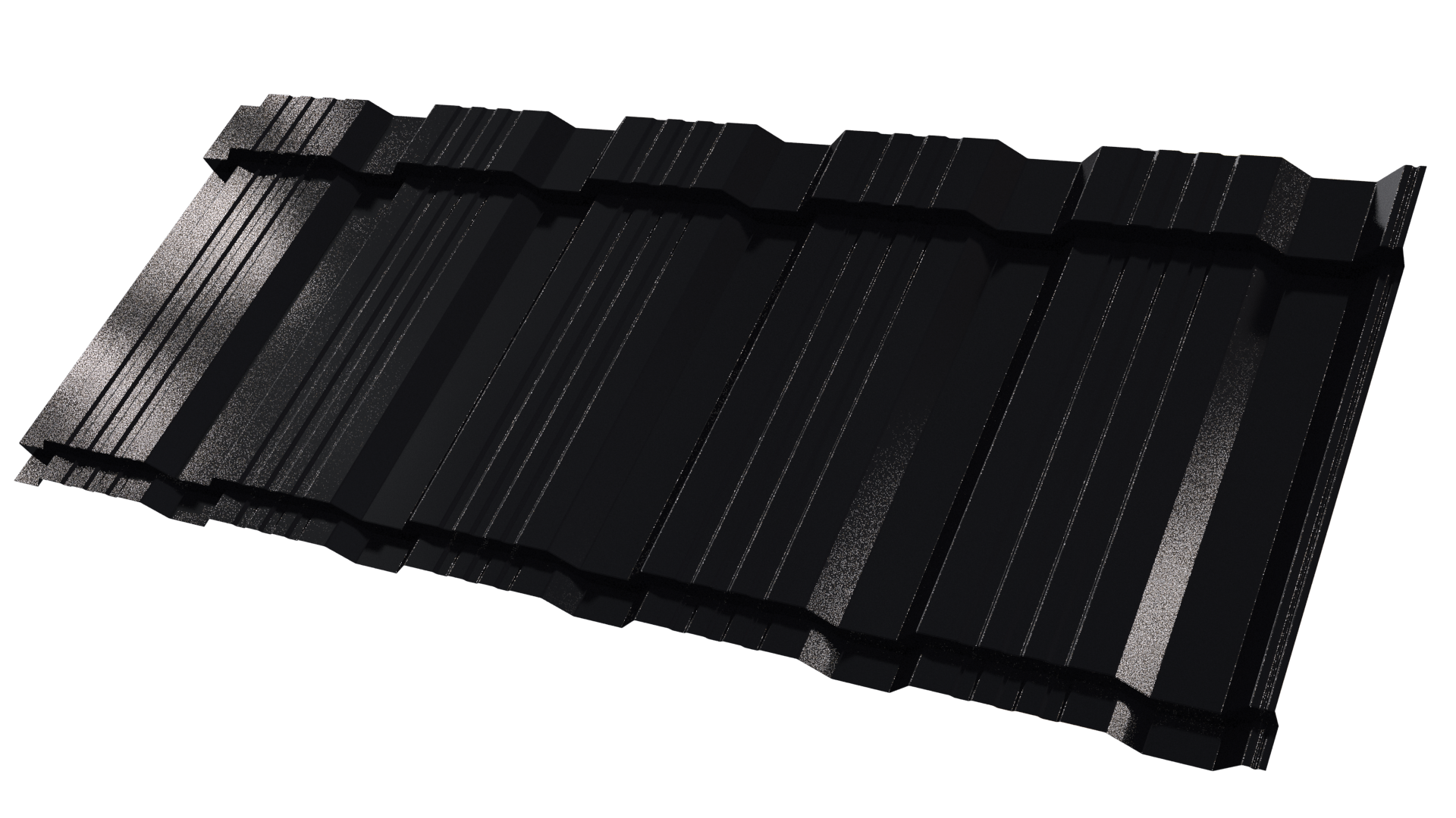 Профиль Пегас 1195/1130x0,45 мм, 9005 черный янтарь глянцевый