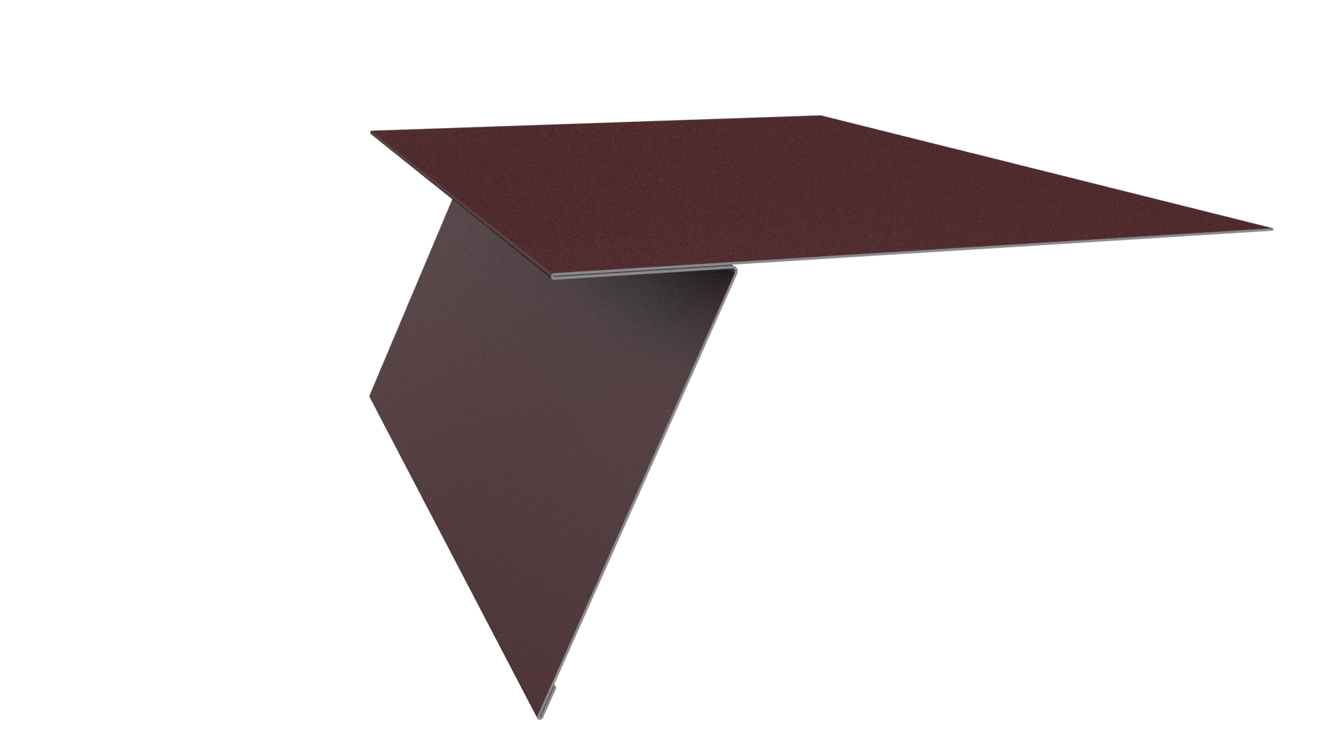 Планка карнизная фальц 130x80 мм, 3005 винно-красный матовый
