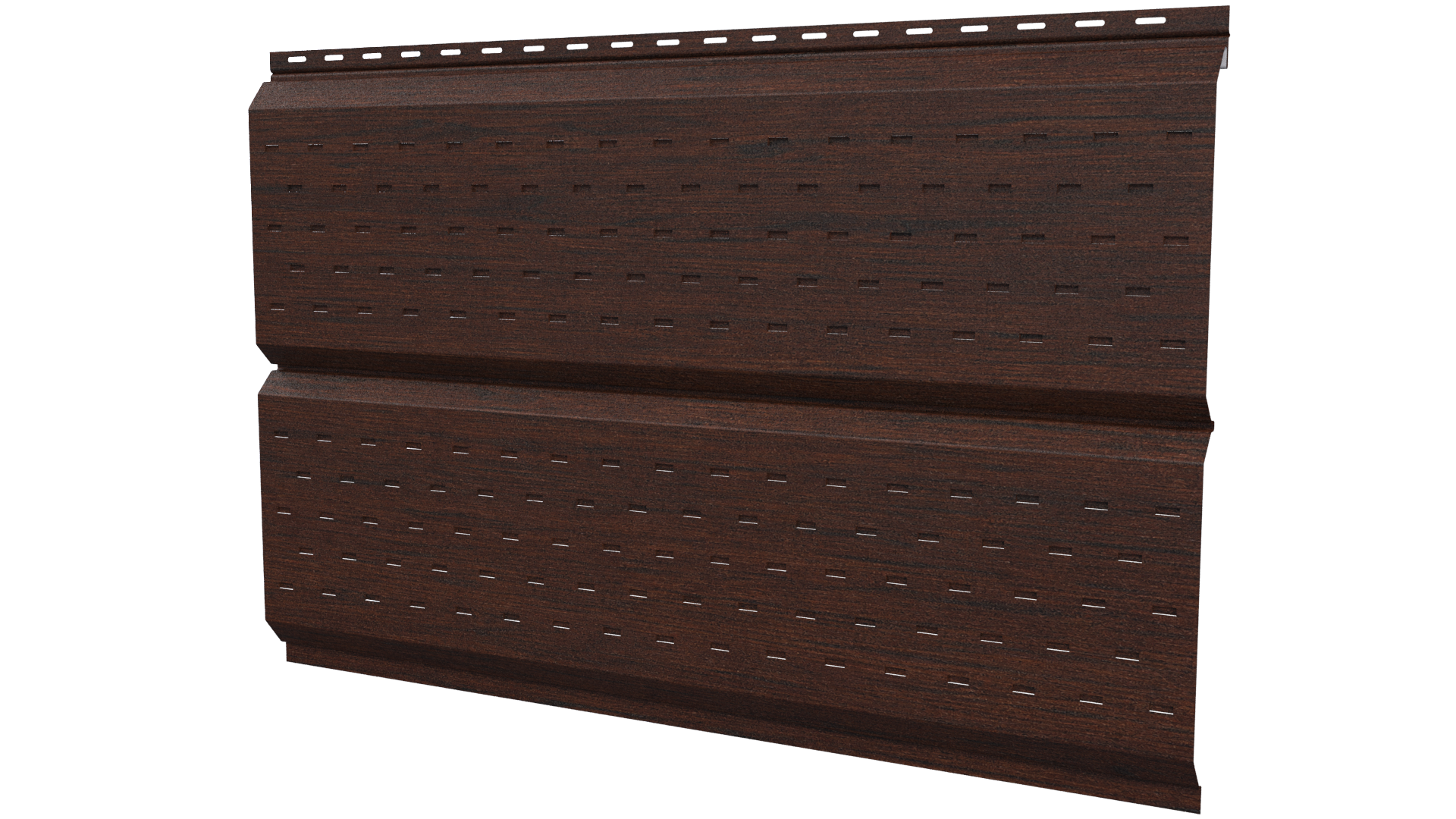 Софит Л-брус перфорированный 264/241x0,45 мм, Antique wood