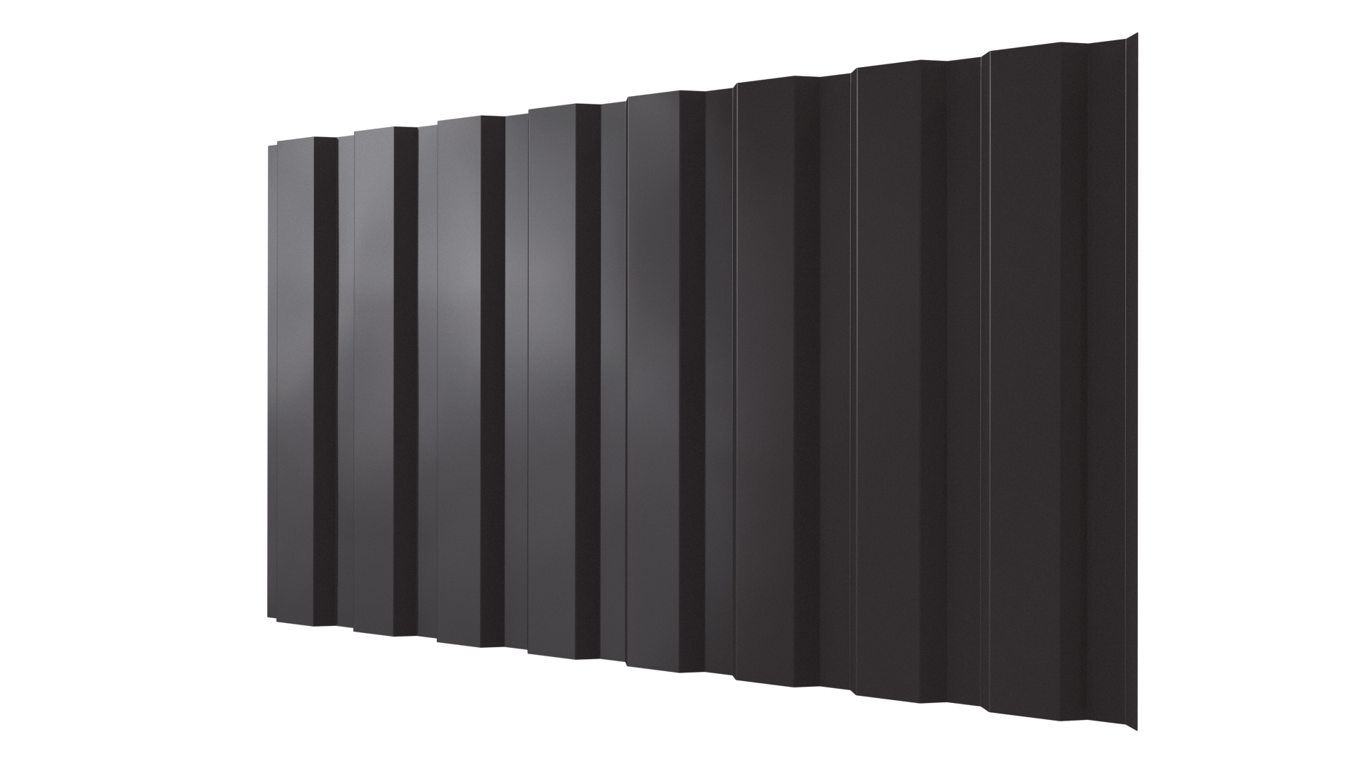 Профнастил С20A 1150/1100x0,4 мм, 8019 серо-коричневый глянцевый