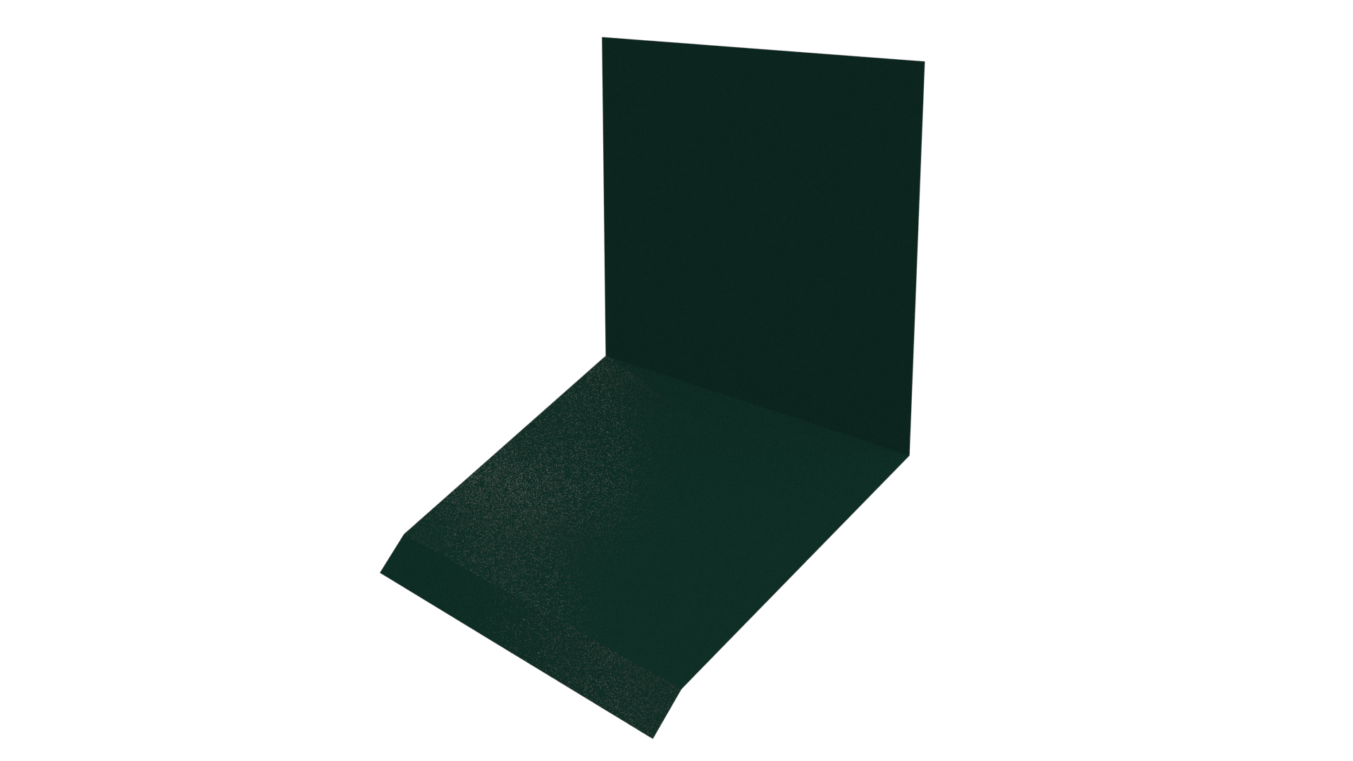 Планка примыкания верхняя к стене фальц 150x130x20 мм, 6005 зеленый мох глянцевый