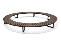 Экоскамья круглая со спинкой Unda 03