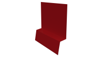 Планка стартовая фальц 135x30x55 мм, 3020 транспортный красный глянцевый