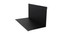 Угол внутрений 100x100x2000 мм, 9005 черный янтарь матовый