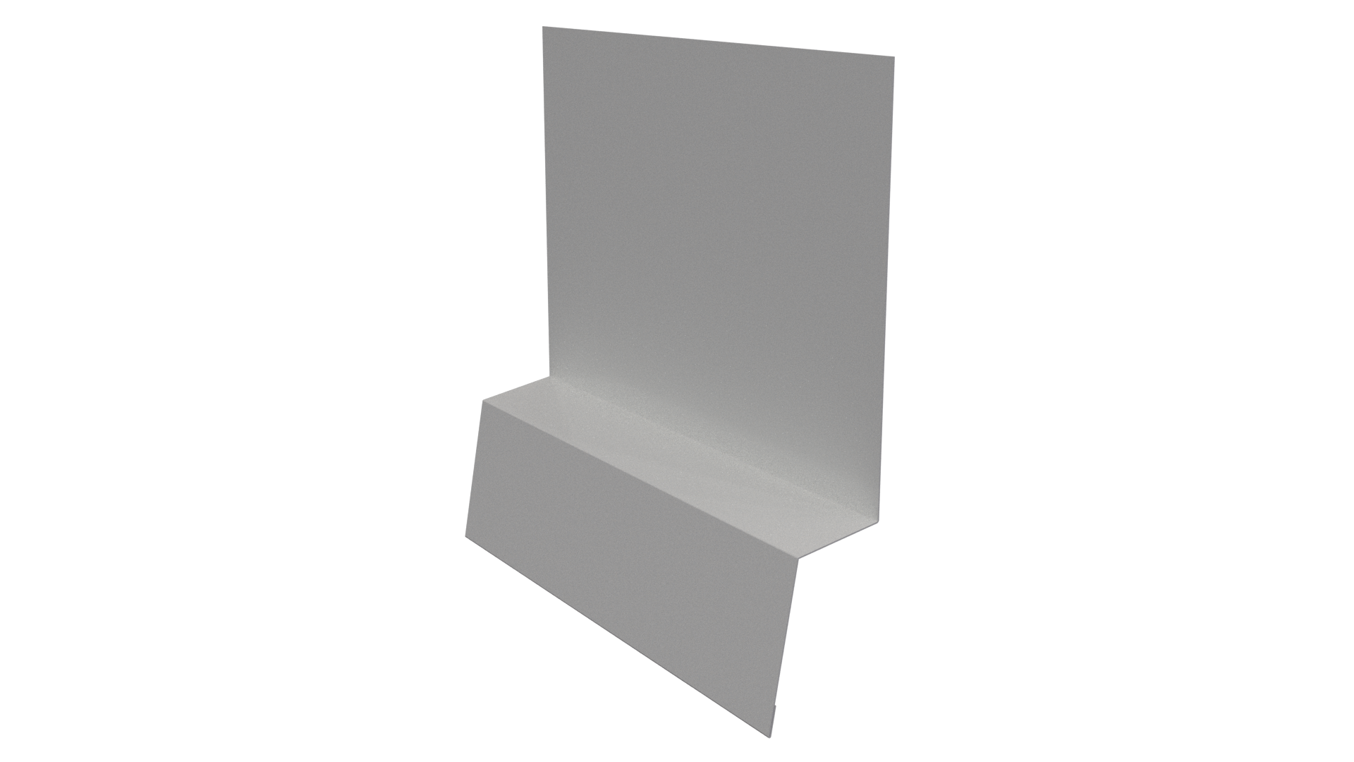 Планка стартовая фальц 135x30x55 мм, 9003 сигнальный белый глянцевый