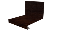 Планка примыкания нижняя к трубе фальц 140x200 мм, Antique wood