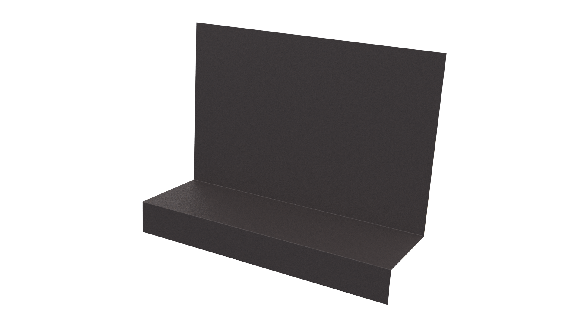 Примыкание боковое фальц 25x65x130 мм, 8019 серо-коричневый матовый