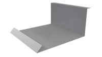 Планка примыкания нижняя 100x200x2000 мм, 7004 сигнальный серый глянцевый