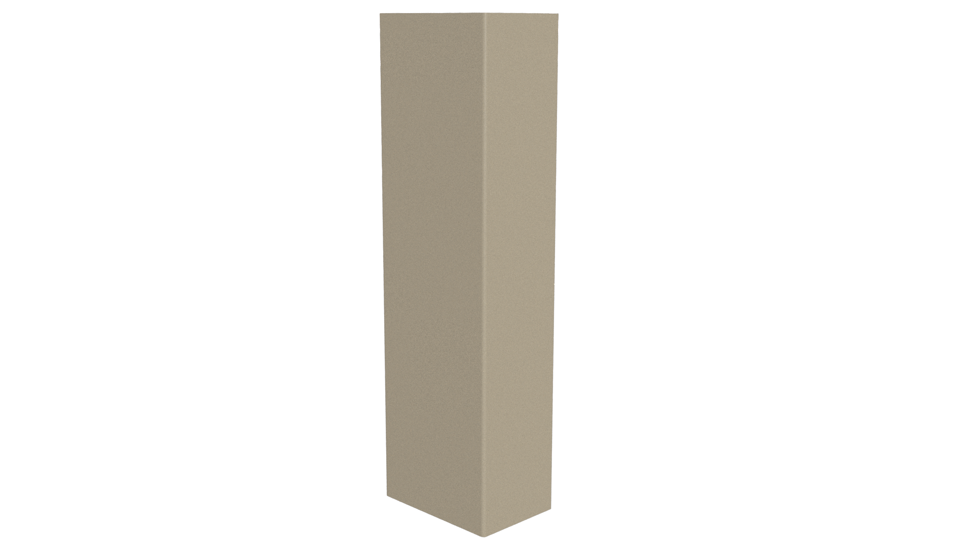 Стойка 40x60x40 мм, 1015 св. слоновая кость глянцевый