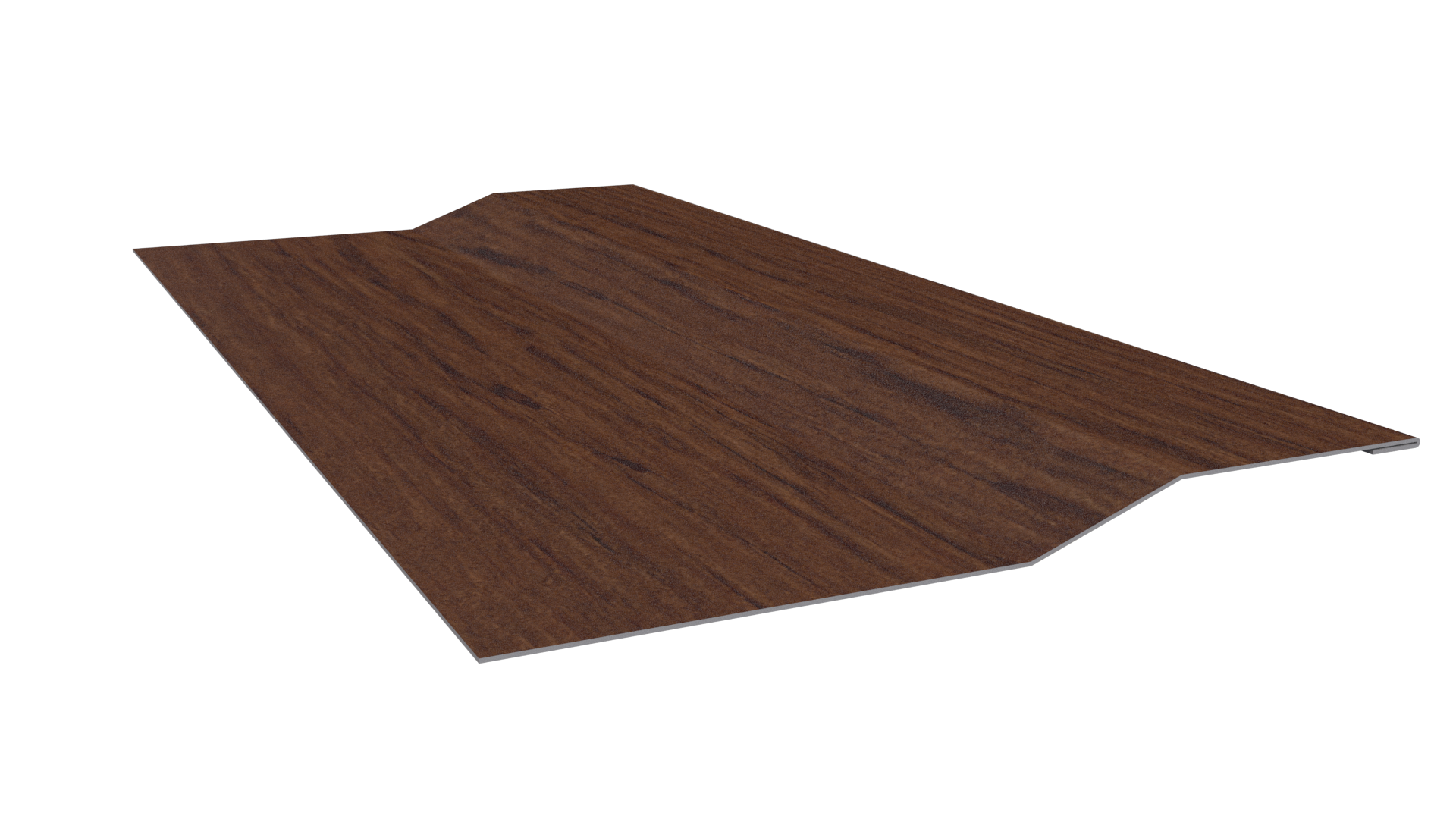 Планка крепёжная фальц 50x17x36 мм, Золотой орех 3D