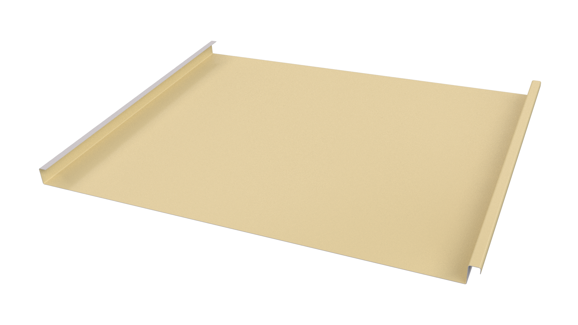 Фальцевая кровля 562/550x0,7 мм, 1014 слоновая кость глянцевый