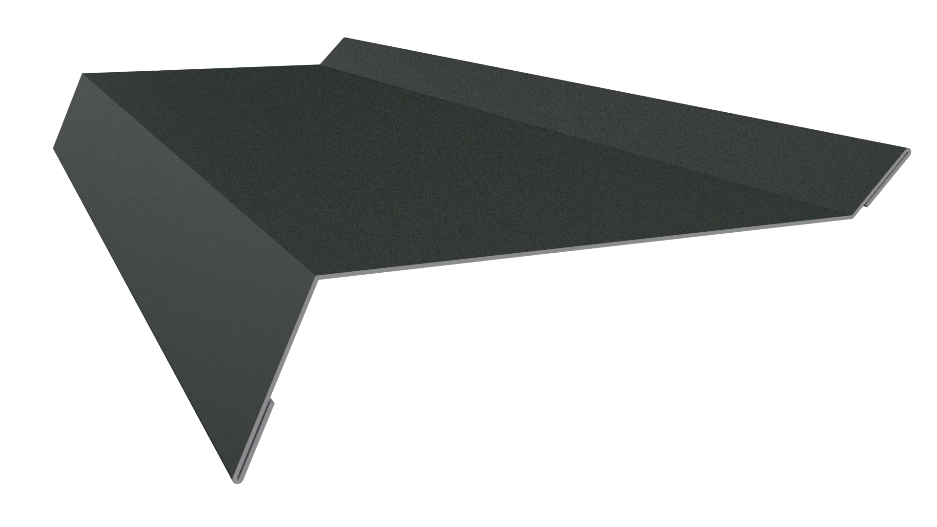 Планка примыкания в штробу 20x60x10 мм, 6009 пихтовый зеленый матовый
