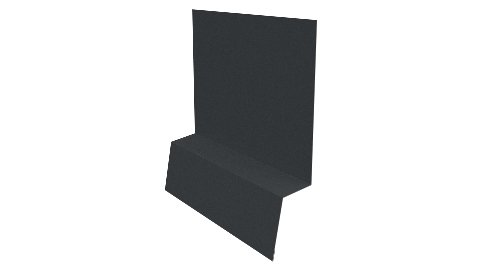 Планка стартовая фальц 135x30x55 мм, 7011 железно-серый глянцевый