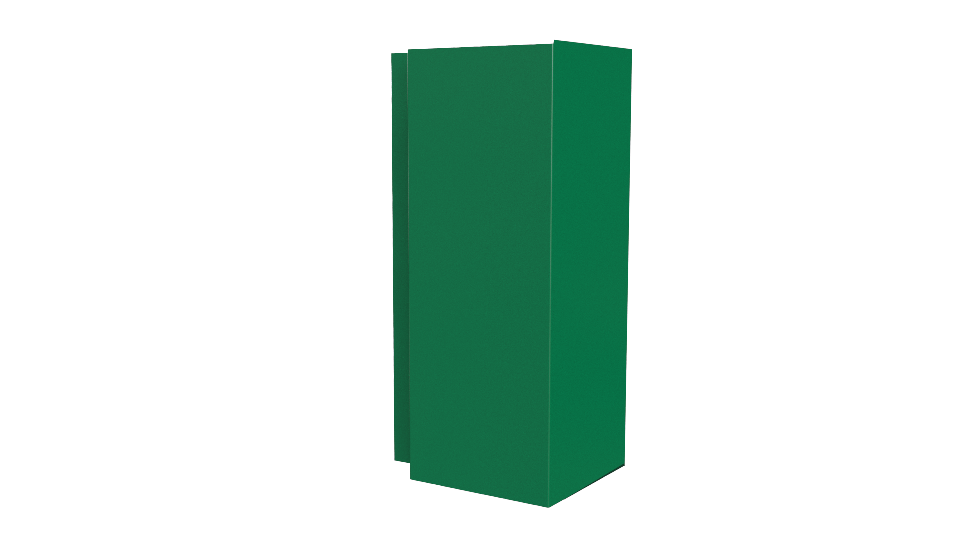 Планка угла наружного сложная Блок-хаус 110x110x2000 мм, 6029 мятно-зеленый глянцевый