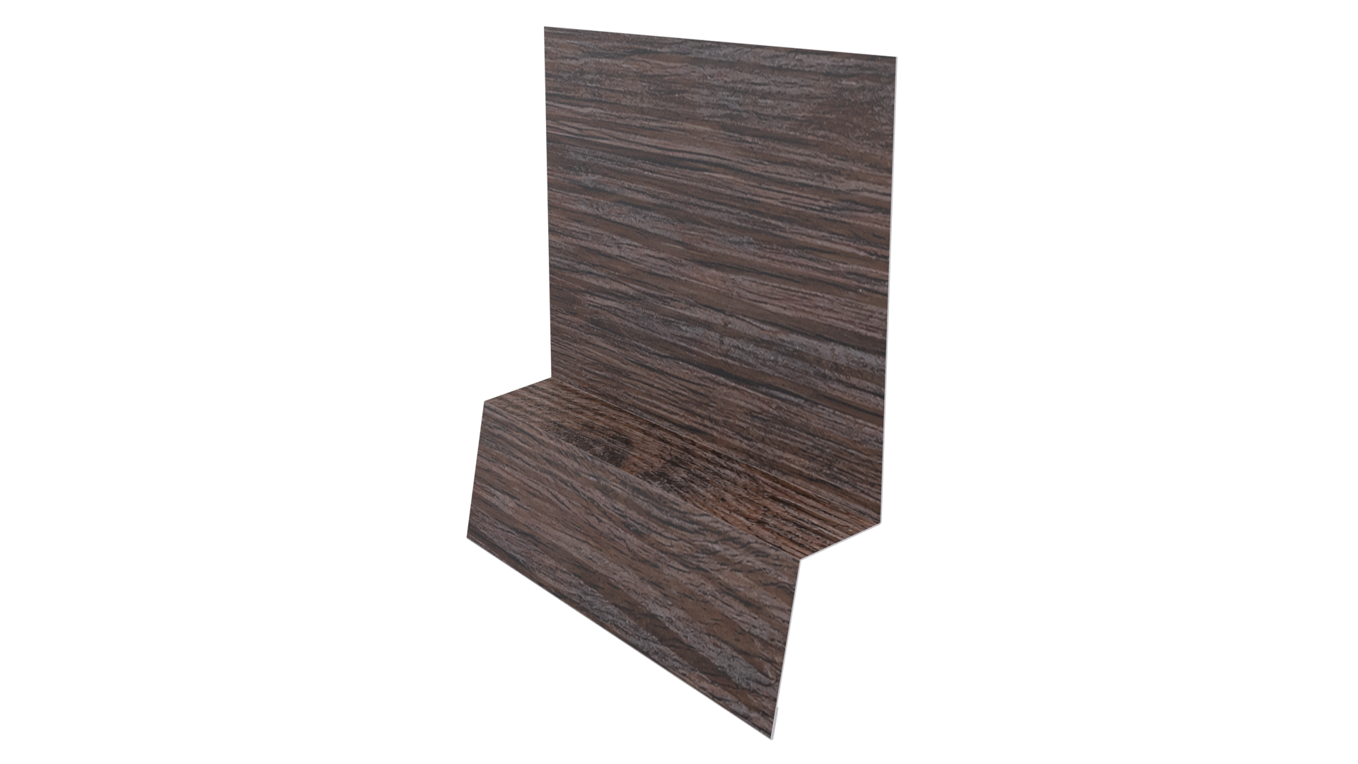 Планка стартовая фальц 135x30x55 мм, Морёный дуб 3D