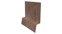 Планка стартовая фальц 135x30x55 мм, Орех 3D