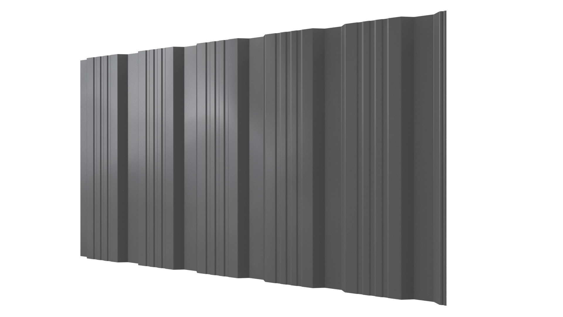 Профнастил К20 1195/1130x0,4 мм эконом, 7005 мышино-серый глянцевый