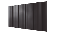 Профнастил К20 1185/1120x0,3 мм, 8019 серо-коричневый глянцевый