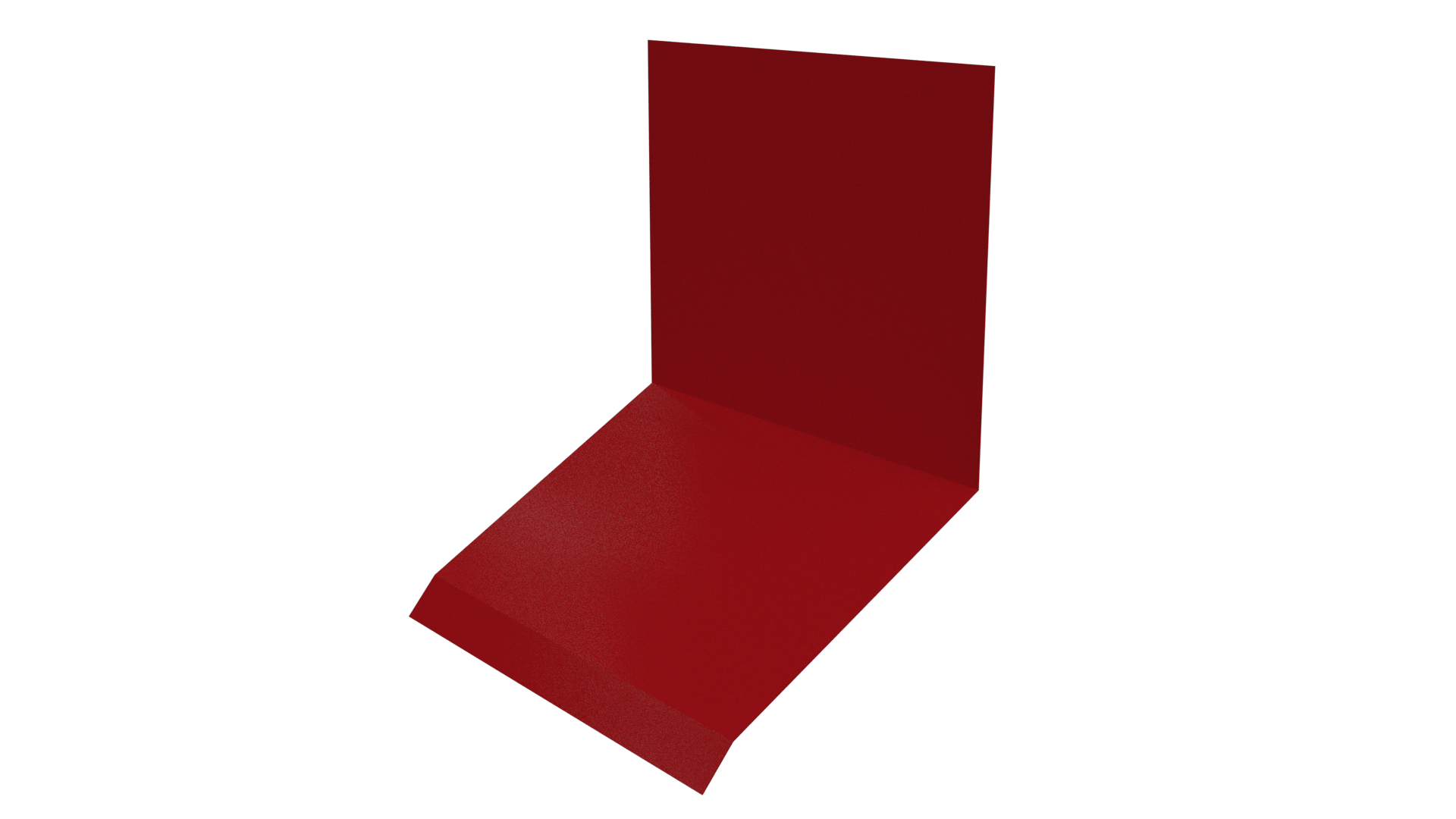 Планка примыкания верхняя к стене фальц 150x130x20 мм, 3020 транспортный красный глянцевый