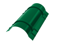 Конёк круглый R110x2000 мм, 6029 мятно-зеленый глянцевый