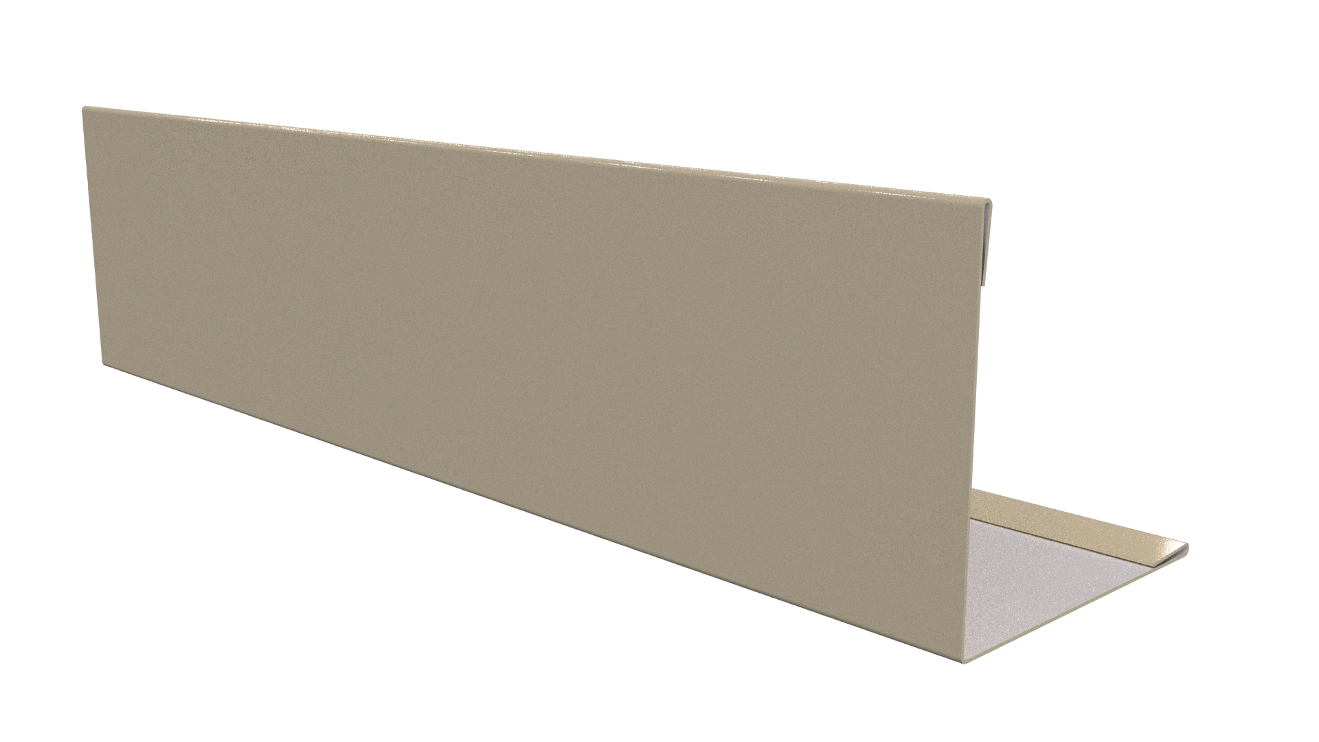 Планка завершающая 10x50x50x10 мм, 1015 св. слоновая кость глянцевый