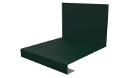 Планка примыкания нижняя к трубе фальц 140x200 мм, 6005 зеленый мох матовый