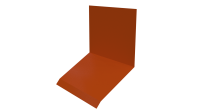 Планка примыкания верхняя к стене фальц 150x130x20 мм, 2004 оранжевый глянцевый