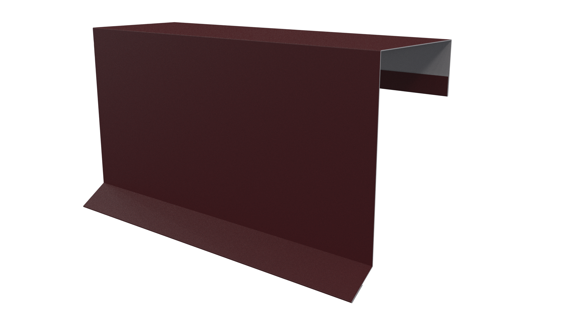 Планка торцевая фальц 65x97 мм, 3005 винно-красный матовый