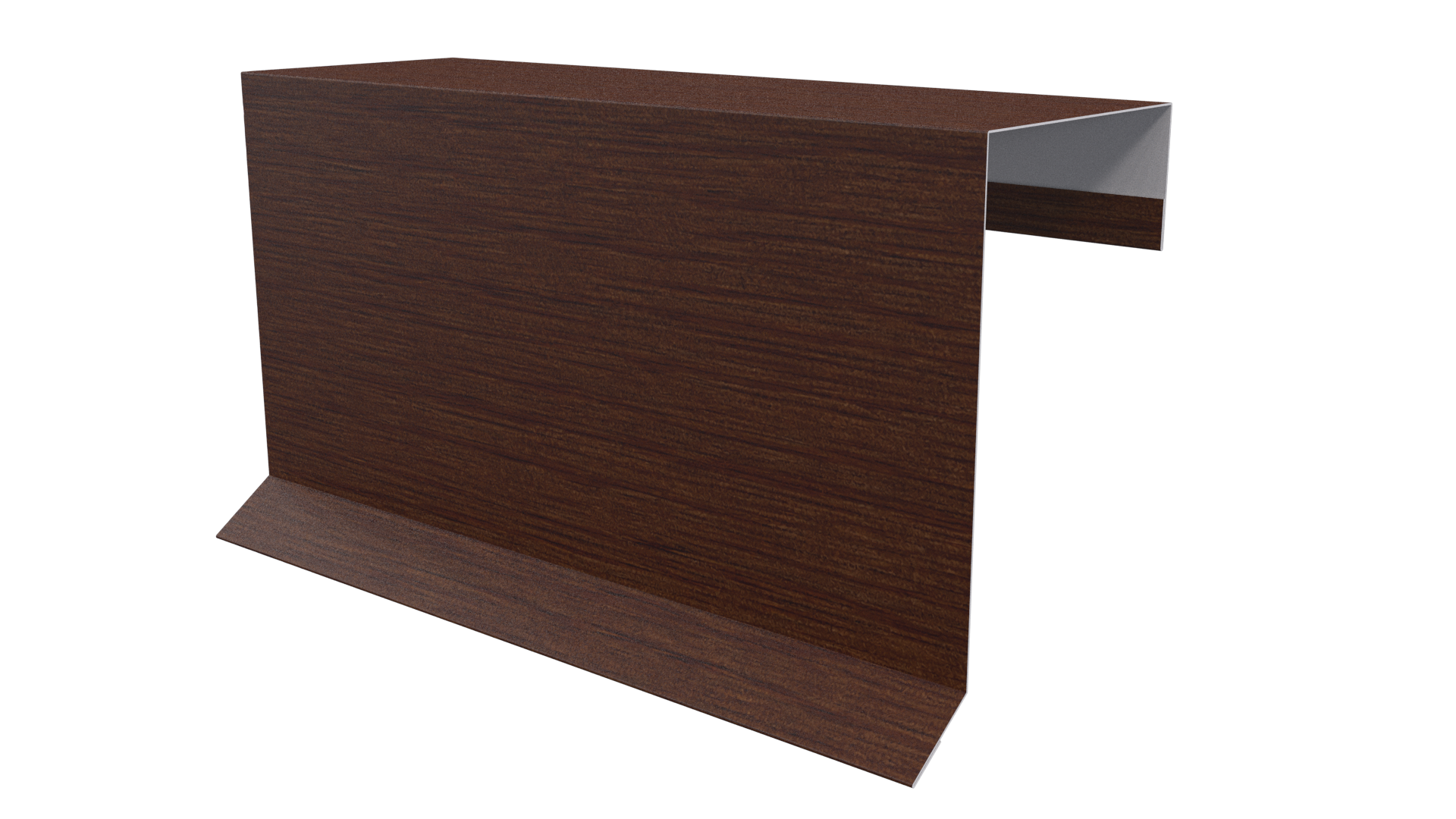 Планка торцевая фальц 65x97 мм, Золотистый дуб 3D