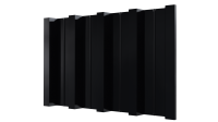 Профнастил Н60 902/845x0,65 мм, 9005 черный янтарь глянцевый