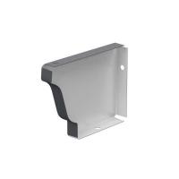 Заглушка желоба левая 120x86 мм, 7024 графитовый серый