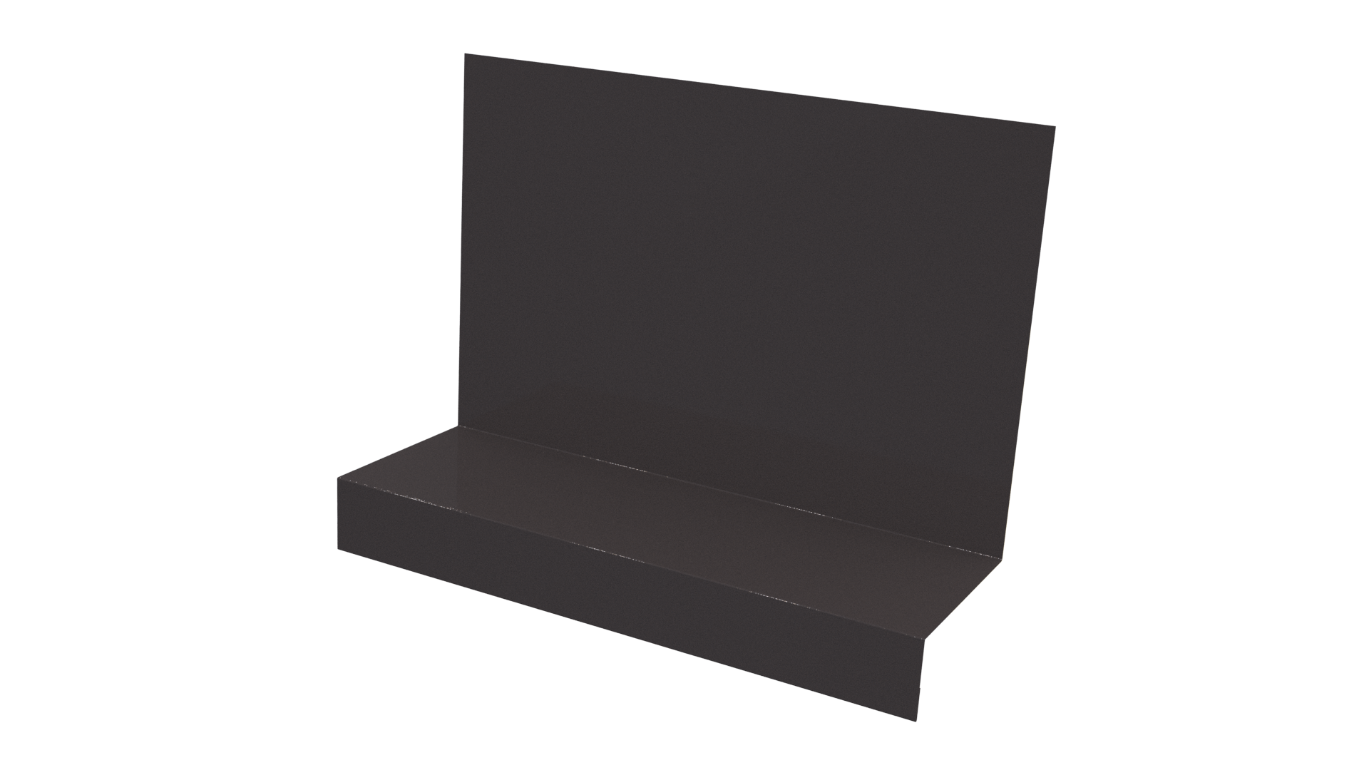 Примыкание боковое фальц 25x65x130 мм, 8019 серо-коричневый глянцевый