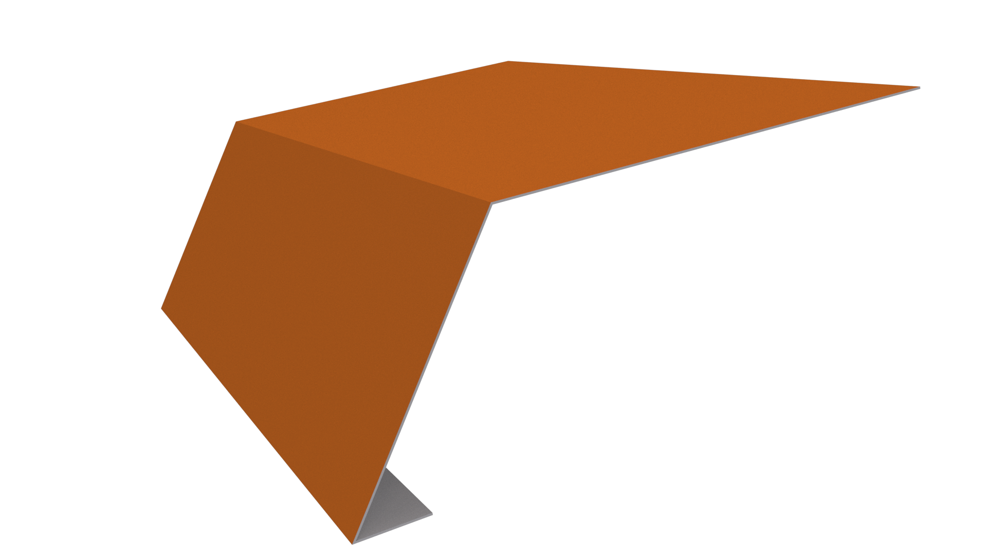 Планка карнизная 100x65x2000 мм, 2011 насыщенный оранжевый глянцевый