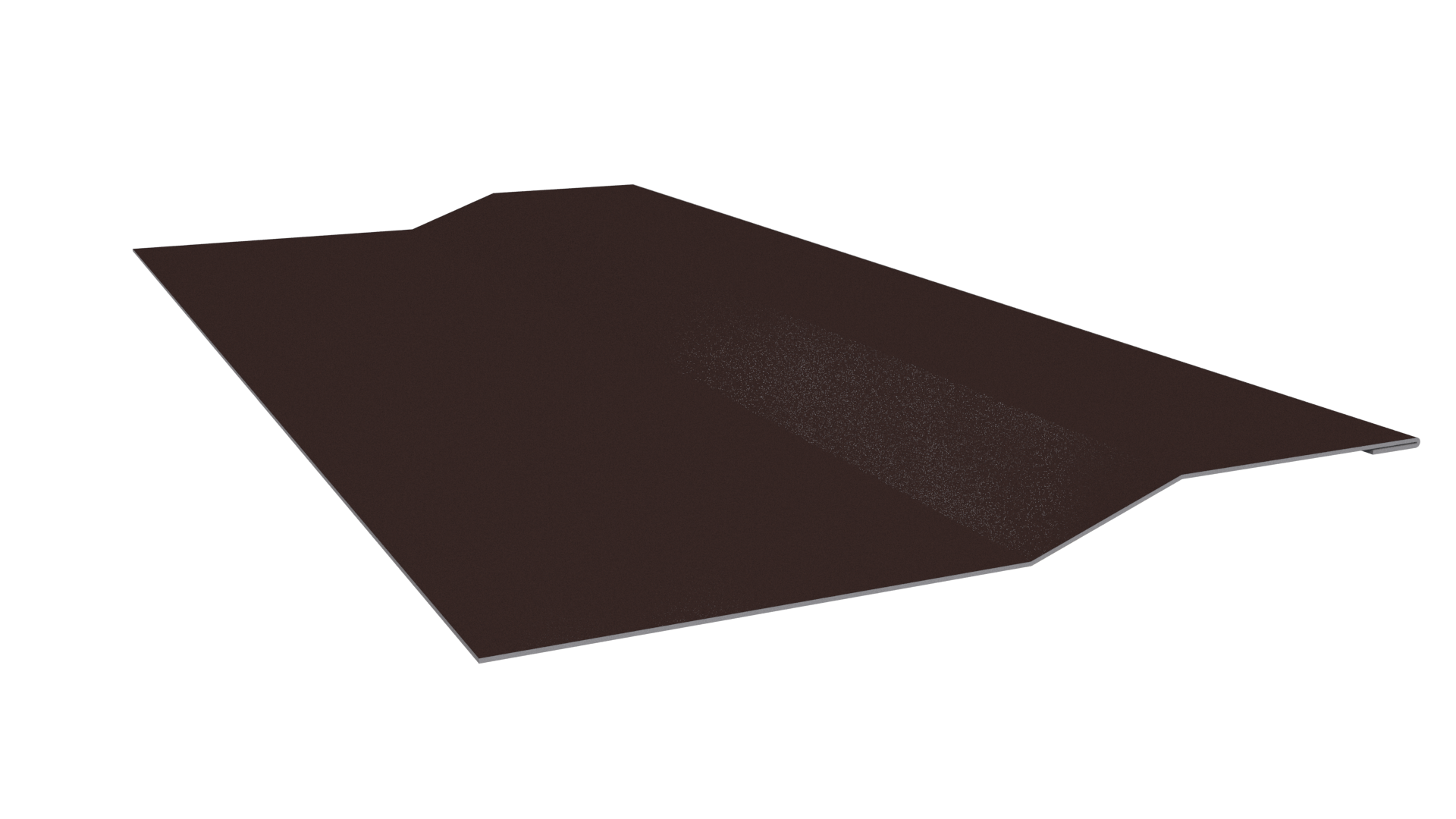 Планка крепёжная фальц 50x17x29 мм, 8017 шоколадно-коричневый глянцевый