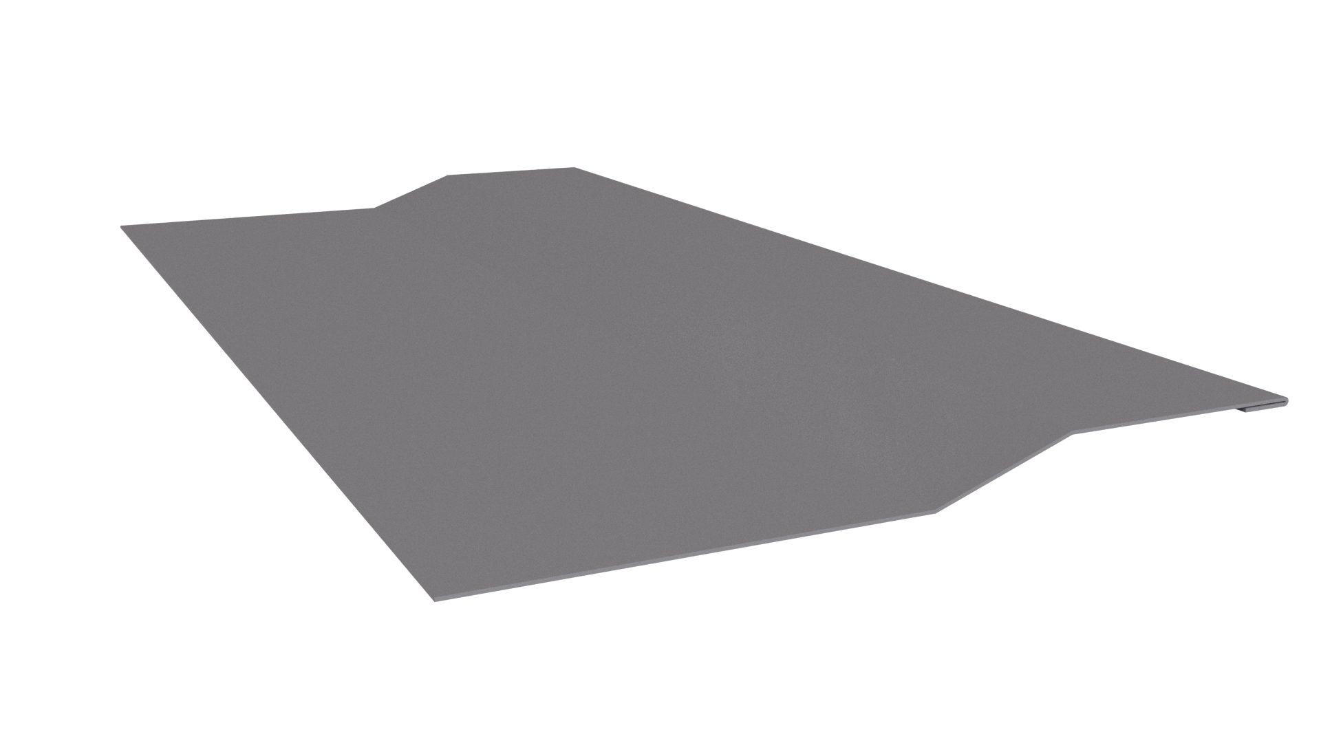 Планка крепёжная фальц 50x17x29 мм, 7004 сигнальный серый глянцевый