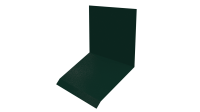 Планка примыкания верхняя к стене фальц 150x130x20 мм, 6005 зеленый мох глянцевый