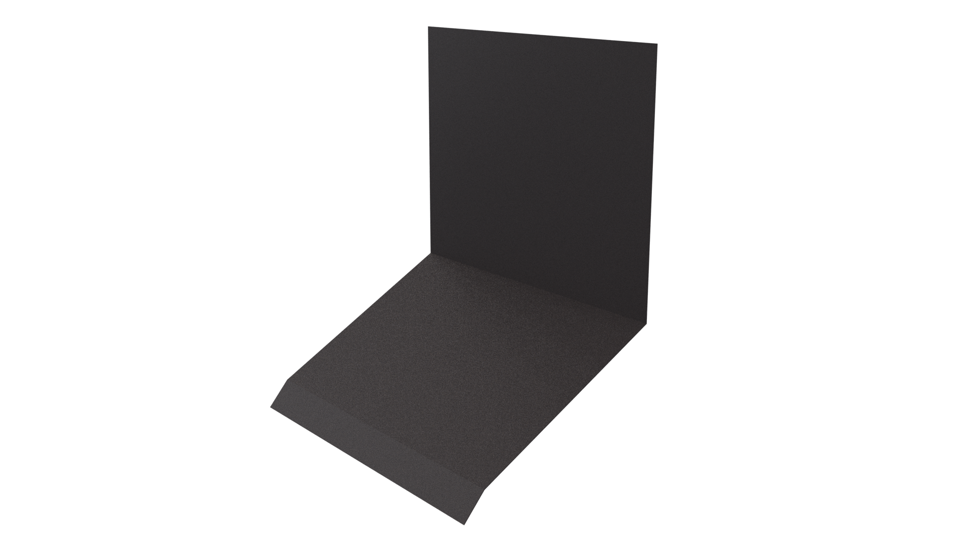 Планка примыкания верхняя к стене фальц 150x130x20 мм, 8019 серо-коричневый матовый